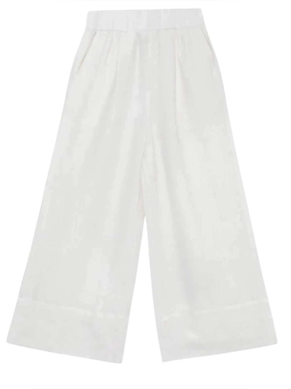 Mikoh Triana Cotton Poplin Elastic Waist Pull-On Wide Leg Pants, Size M2=M